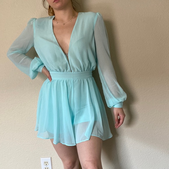 Bebe blue romper - Picture 3 of 5